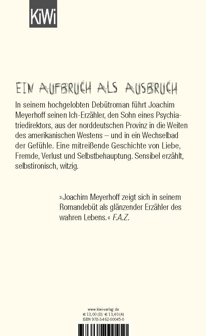 Rückseite: 9783462000450 | Alle Toten fliegen hoch | Amerika | Joachim Meyerhoff | Buch | 458 S.