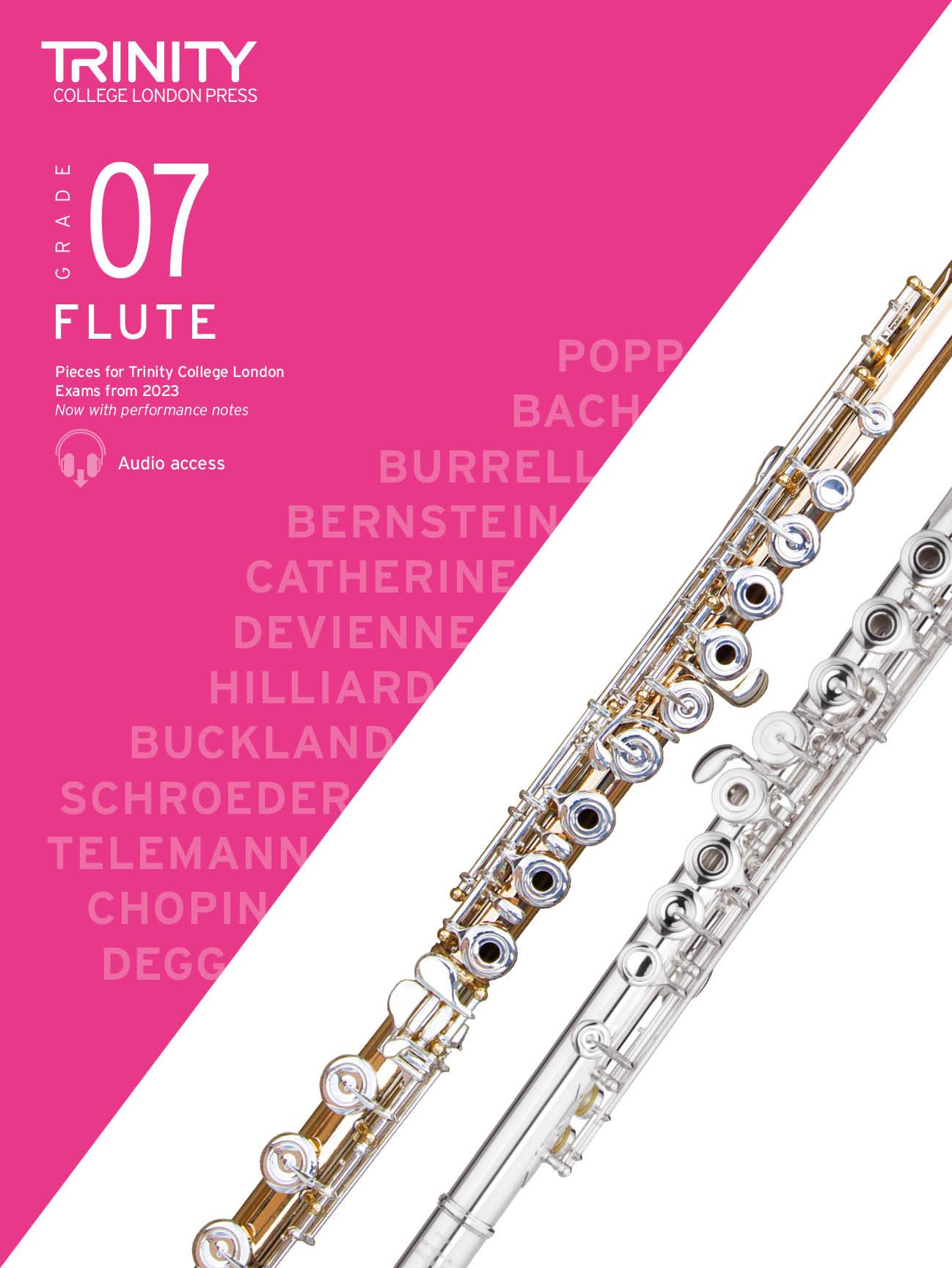 Cover: 9780857369666 | Trinity College London Flute Exam Pieces from 2023: Grade 7 | London