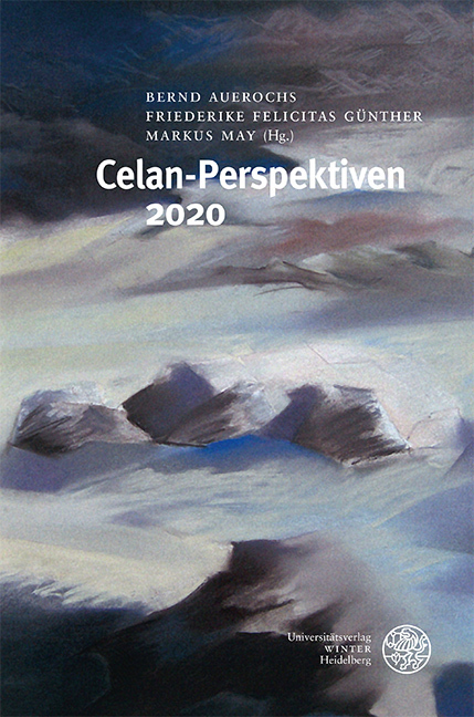 Cover: 9783825347727 | Celan-Perspektiven 2020 | Bernd Auerochs (u. a.) | Buch | Deutsch