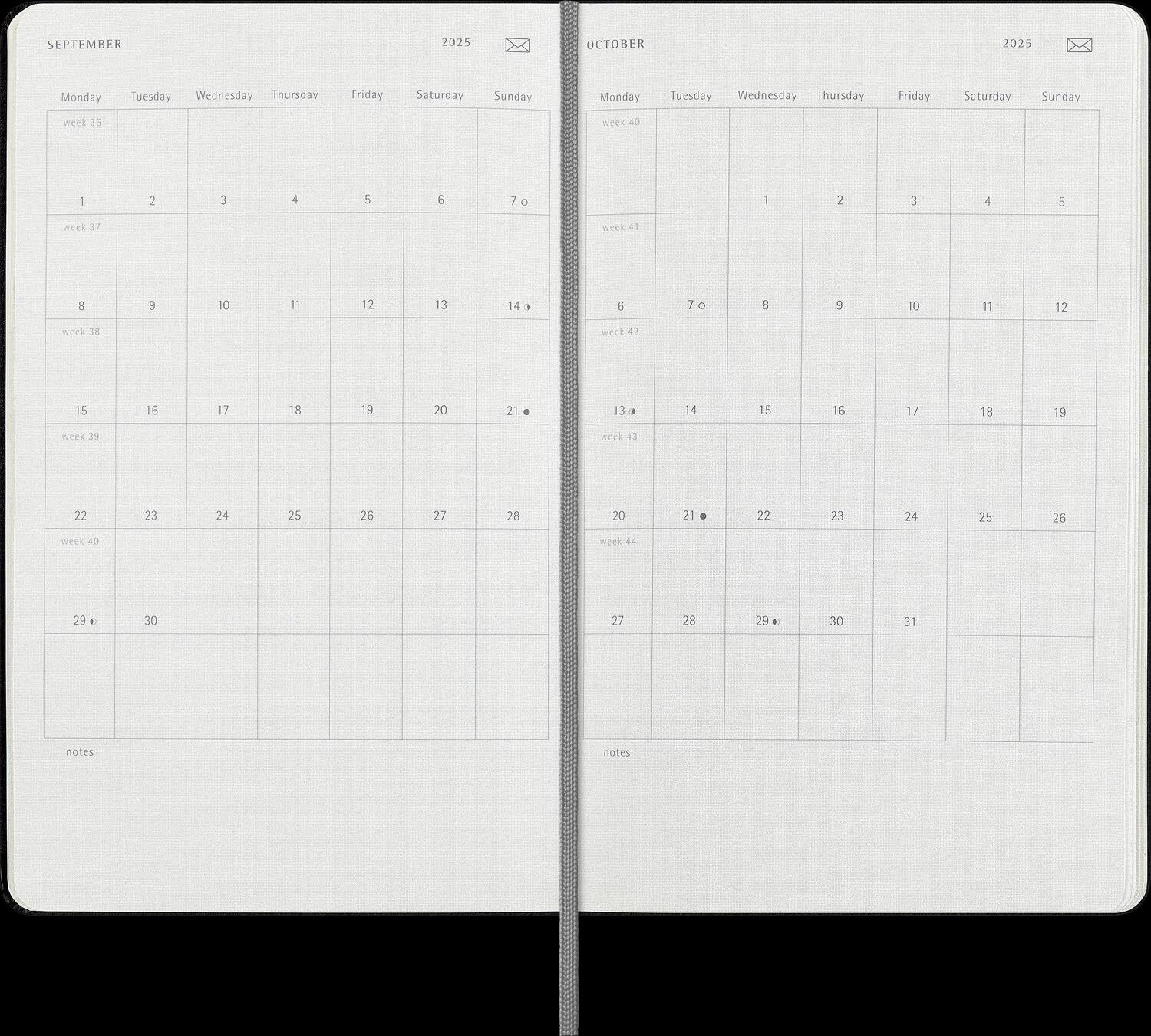 Bild: 8056999271275 | Moleskine 12 Month 2025 Smart Weekly Planner, Hard Cover, Large (5"...