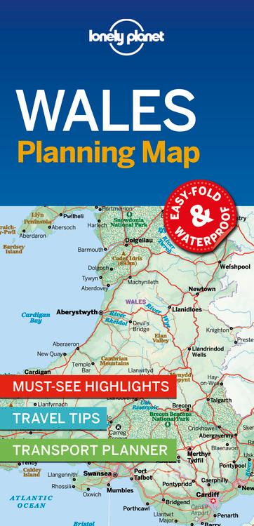 Cover: 9781788686129 | Lonely Planet Wales Planning Map | Lonely Planet | (Land-)Karte | 2019