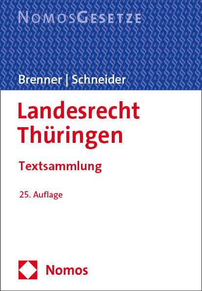 Cover: 9783756010516 | Landesrecht Thüringen | Textsammlung - Rechtsstand: 1. September 2023