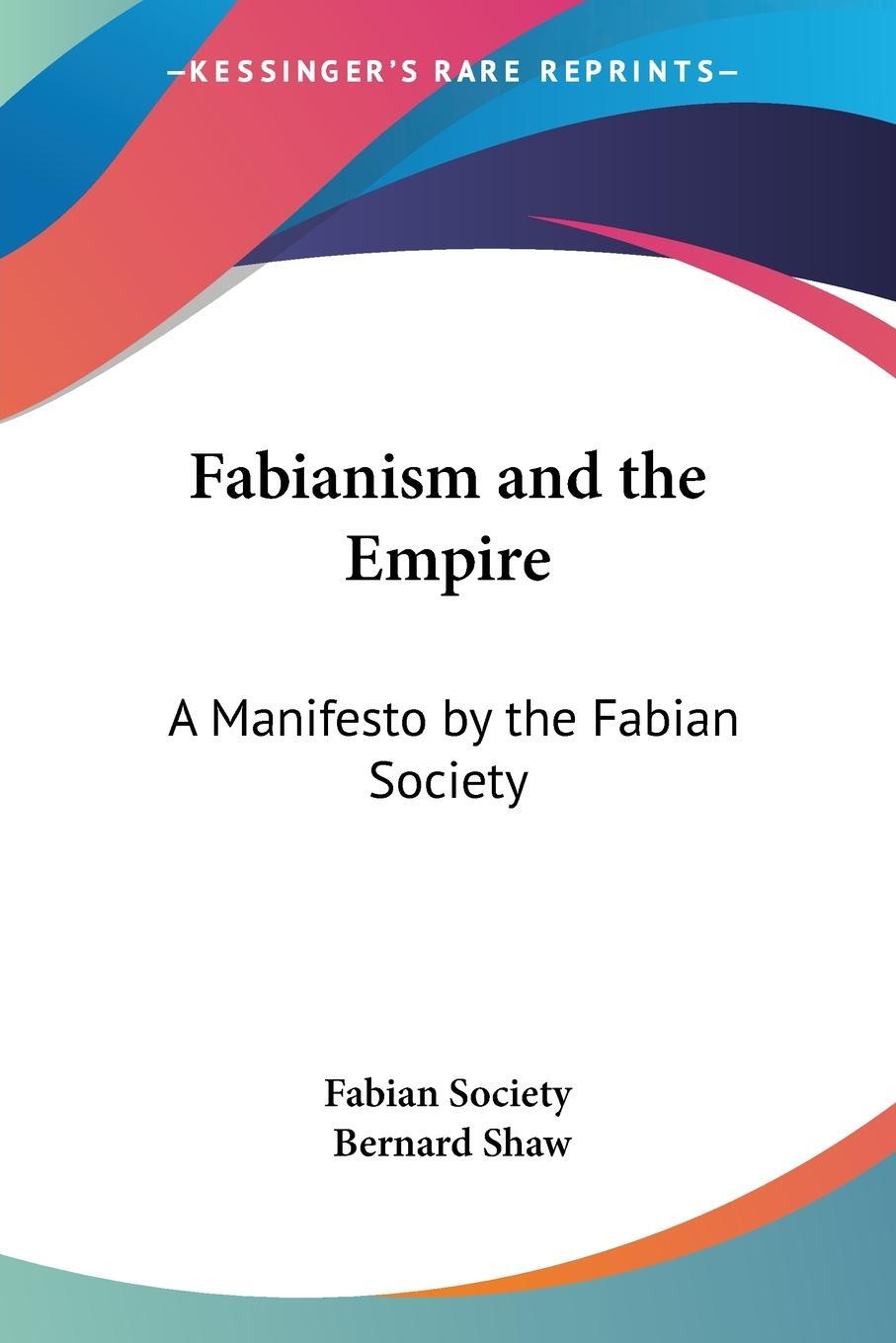 Cover: 9781417946525 | Fabianism and the Empire | A Manifesto by the Fabian Society | Society