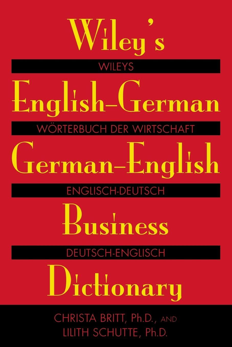 Cover: 9780471121404 | Wiley's English-German, German-English Business Dictionary | Buch
