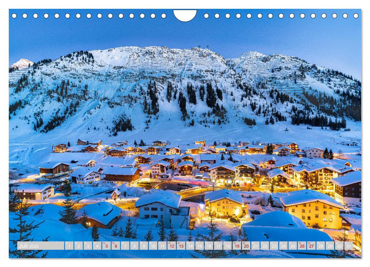 Bild: 9783435233229 | Arlberg - magic of winter (Wandkalender 2025 DIN A4 quer), CALVENDO...