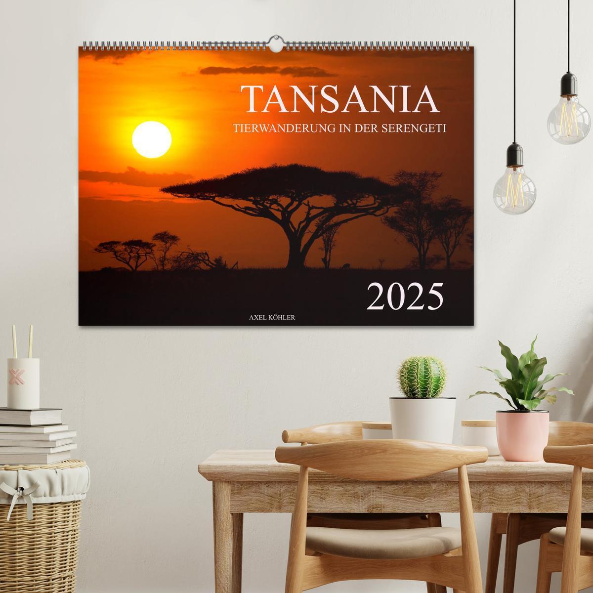 Bild: 9783435341719 | Tansania - Tierwanderung in der Serengeti (Wandkalender 2025 DIN A2...