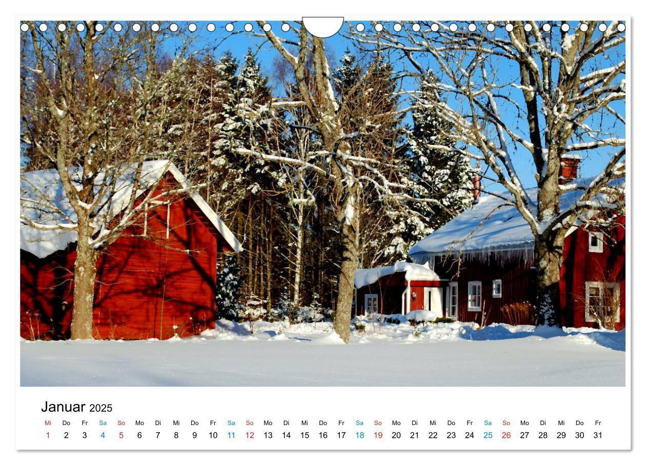 Bild: 9783435838233 | Schweden (Wandkalender 2025 DIN A4 quer), CALVENDO Monatskalender