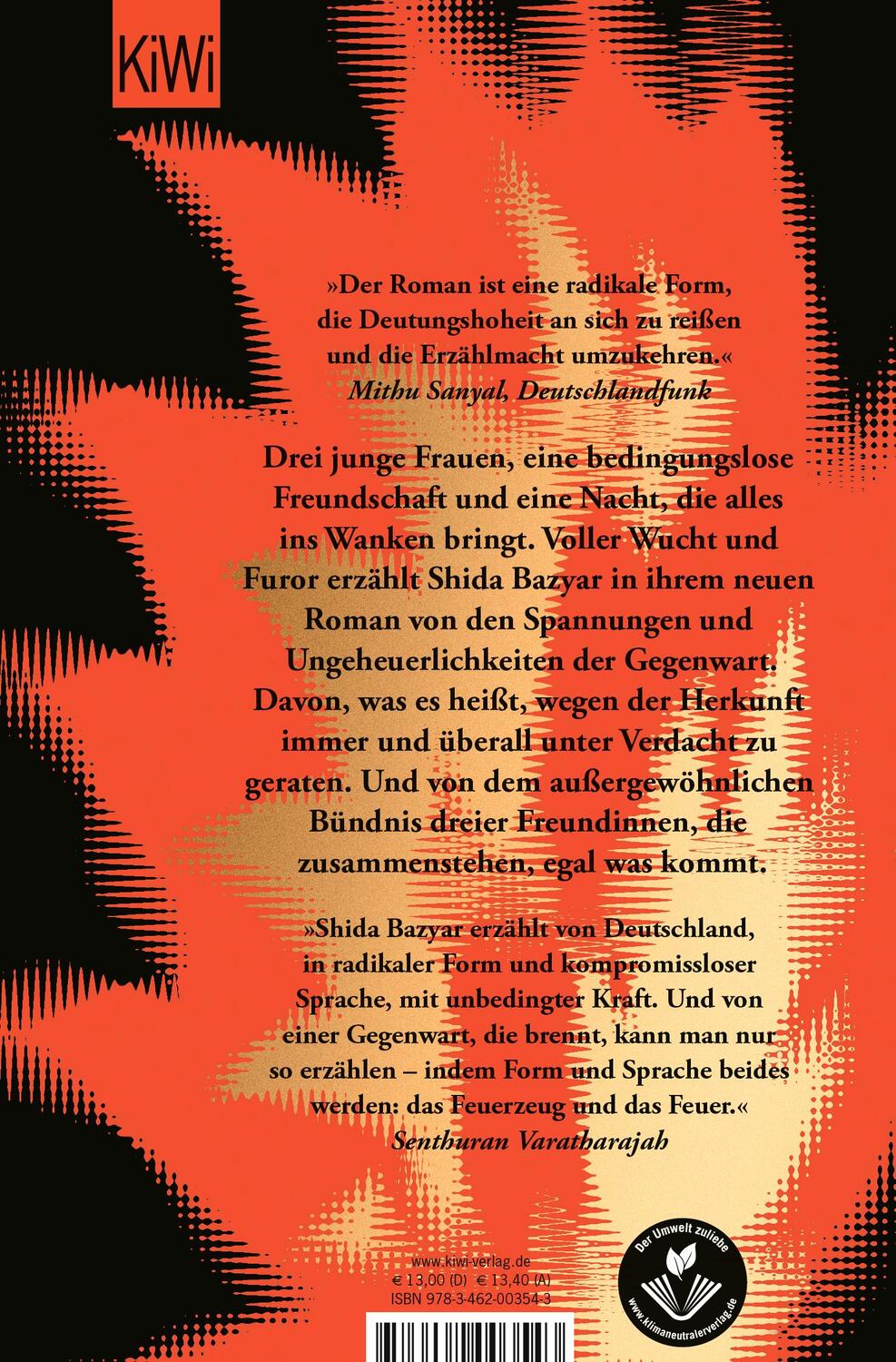 Rückseite: 9783462003543 | Drei Kameradinnen | Roman | Shida Bazyar | Taschenbuch | Deutsch