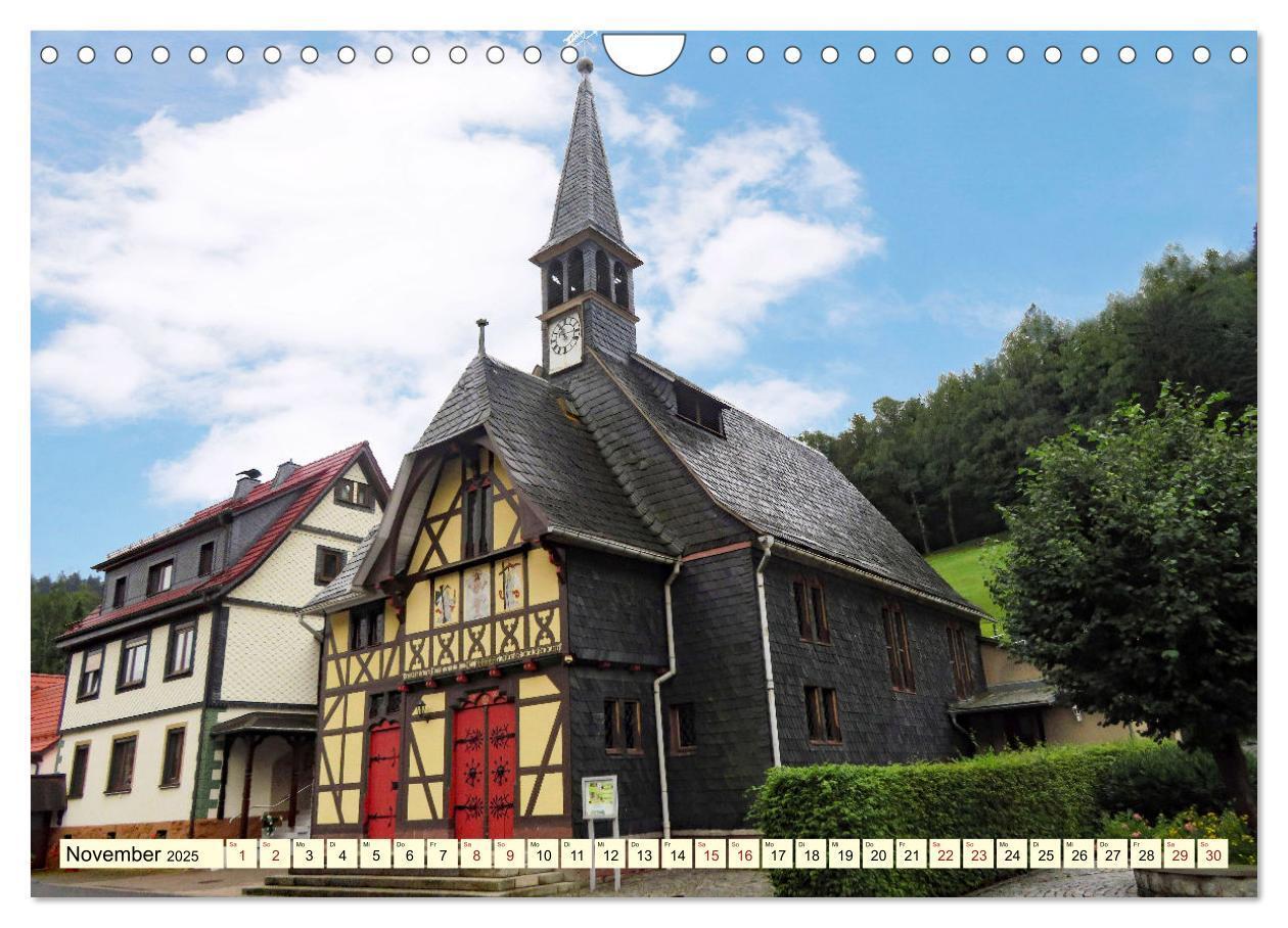 Bild: 9783435032617 | Fachwerkhäuser - Kirchen in Thüringen (Wandkalender 2025 DIN A4...