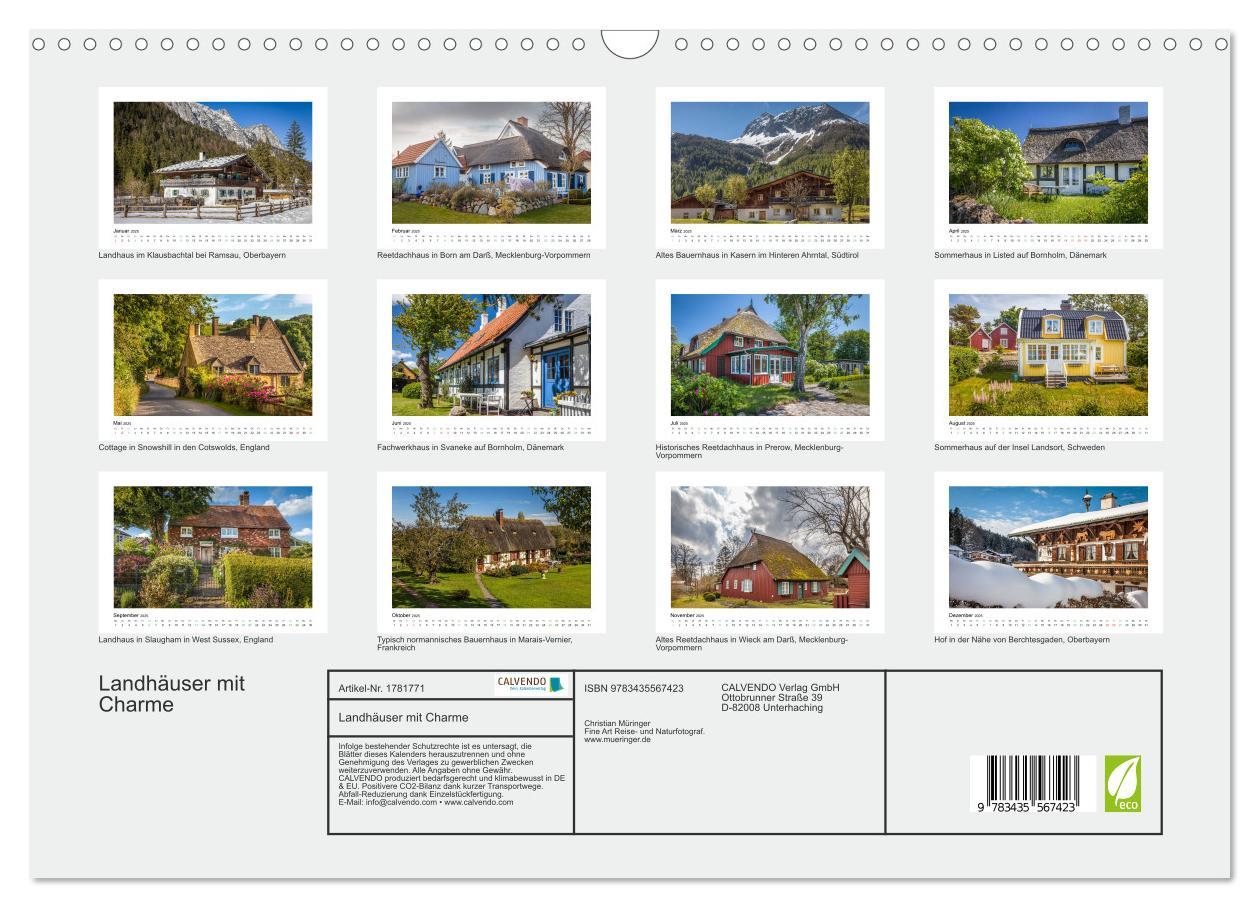 Bild: 9783435567423 | Landhäuser mit Charme (Wandkalender 2025 DIN A3 quer), CALVENDO...