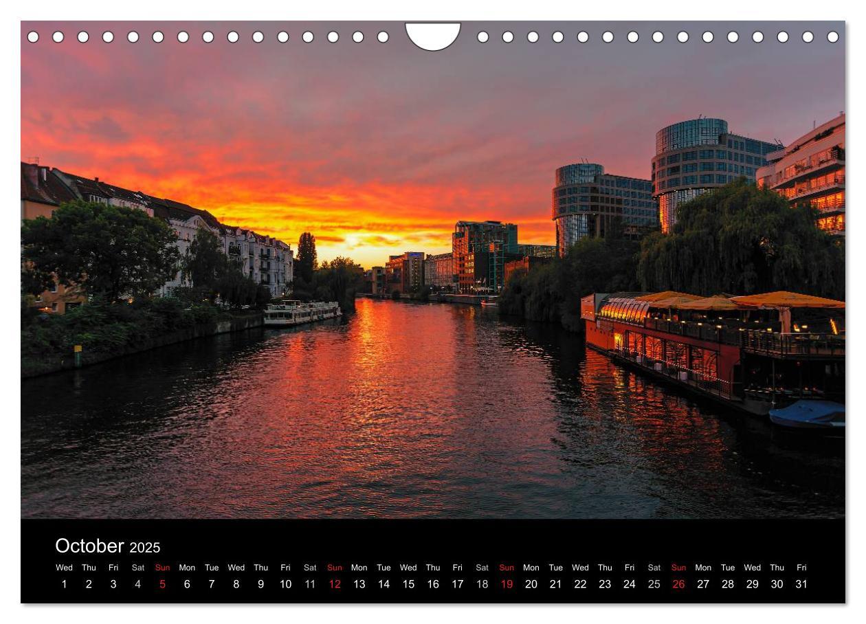 Bild: 9781325962549 | Sunsets of Berlin (Wall Calendar 2025 DIN A4 landscape), CALVENDO...