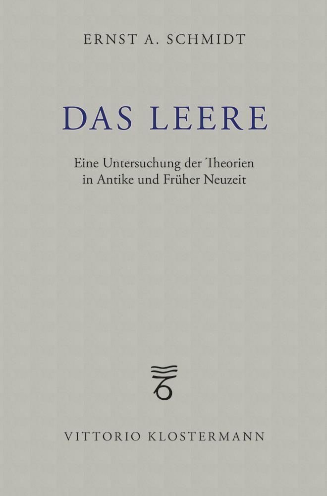 Cover: 9783465028215 | Das Leere | Ernst A. Schmidt | Taschenbuch | 300 S. | Deutsch | 2021