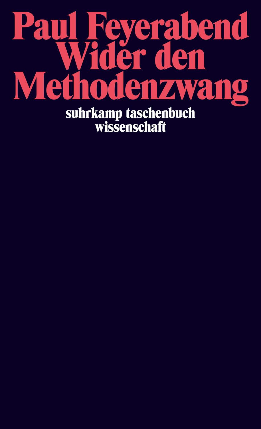 Cover: 9783518281970 | Wider den Methodenzwang | Paul Feyerabend | Taschenbuch | Deutsch