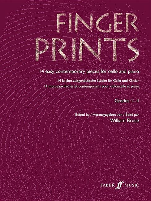Cover: 9780571522972 | Fingerprints, Cello and Piano, Grades 1-4 | William Bruce | Broschüre