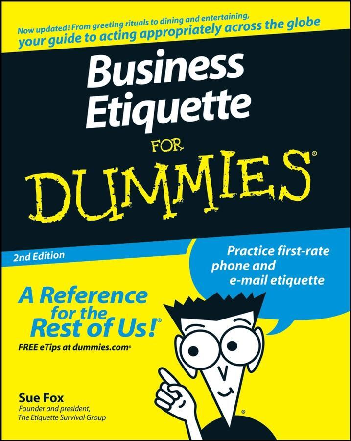 Cover: 9780470147092 | Business Etiquette for Dummies | Sue Fox | Taschenbuch | 368 S. | 2008