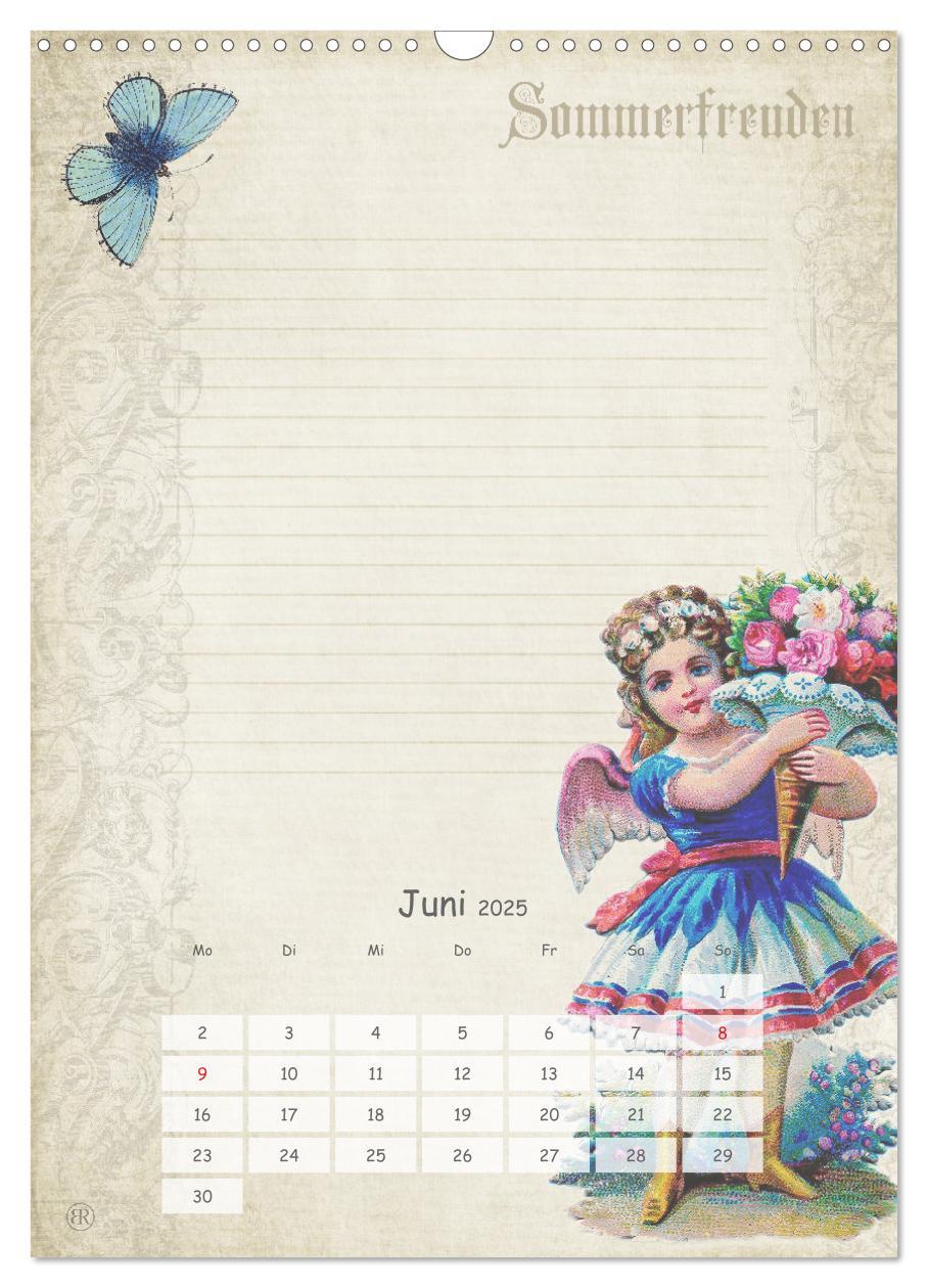 Bild: 9783457051702 | Nostalgie-Jahr, Motive aus alten Poesiealben (Wandkalender 2025 DIN...