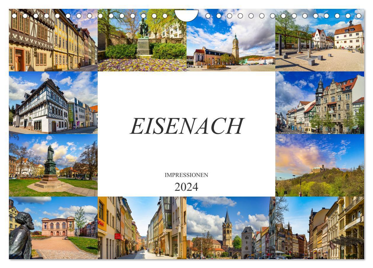 Cover: 9783383010439 | Eisenach Impressionen (Wandkalender 2024 DIN A4 quer), CALVENDO...