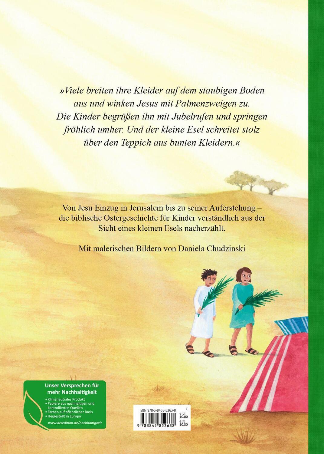 Rückseite: 9783845852638 | Der kleine Esel und die Ostergeschichte | Medi-Ausgabe | Nicole Büker