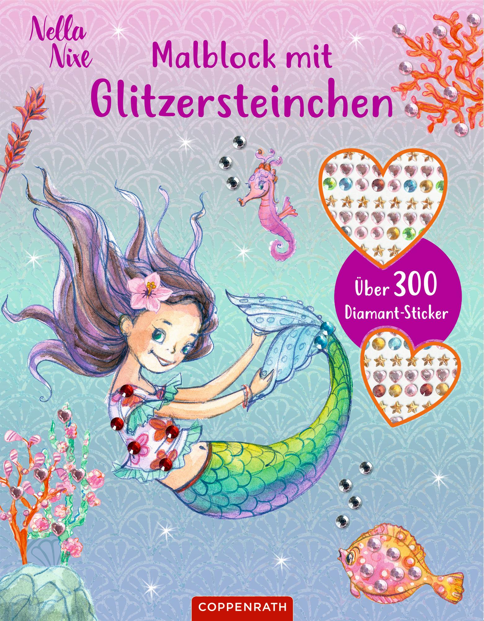 Cover: 9783649648475 | Malblock mit Glitzersteinchen | Über 300 Diamantsticker (Nella Nixe)