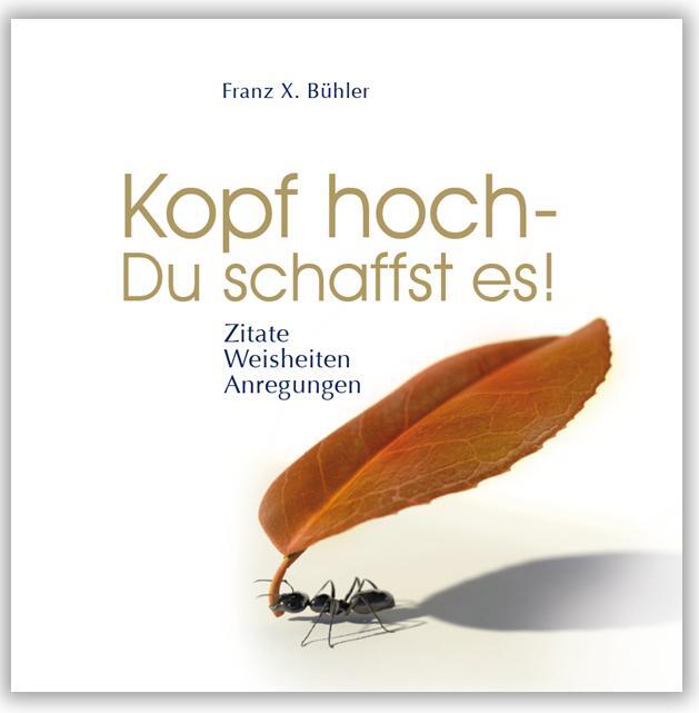 Cover: 9783941633360 | Kopf hoch - Du schaffst es | Zitate, Weisheiten, Anregungen | X.