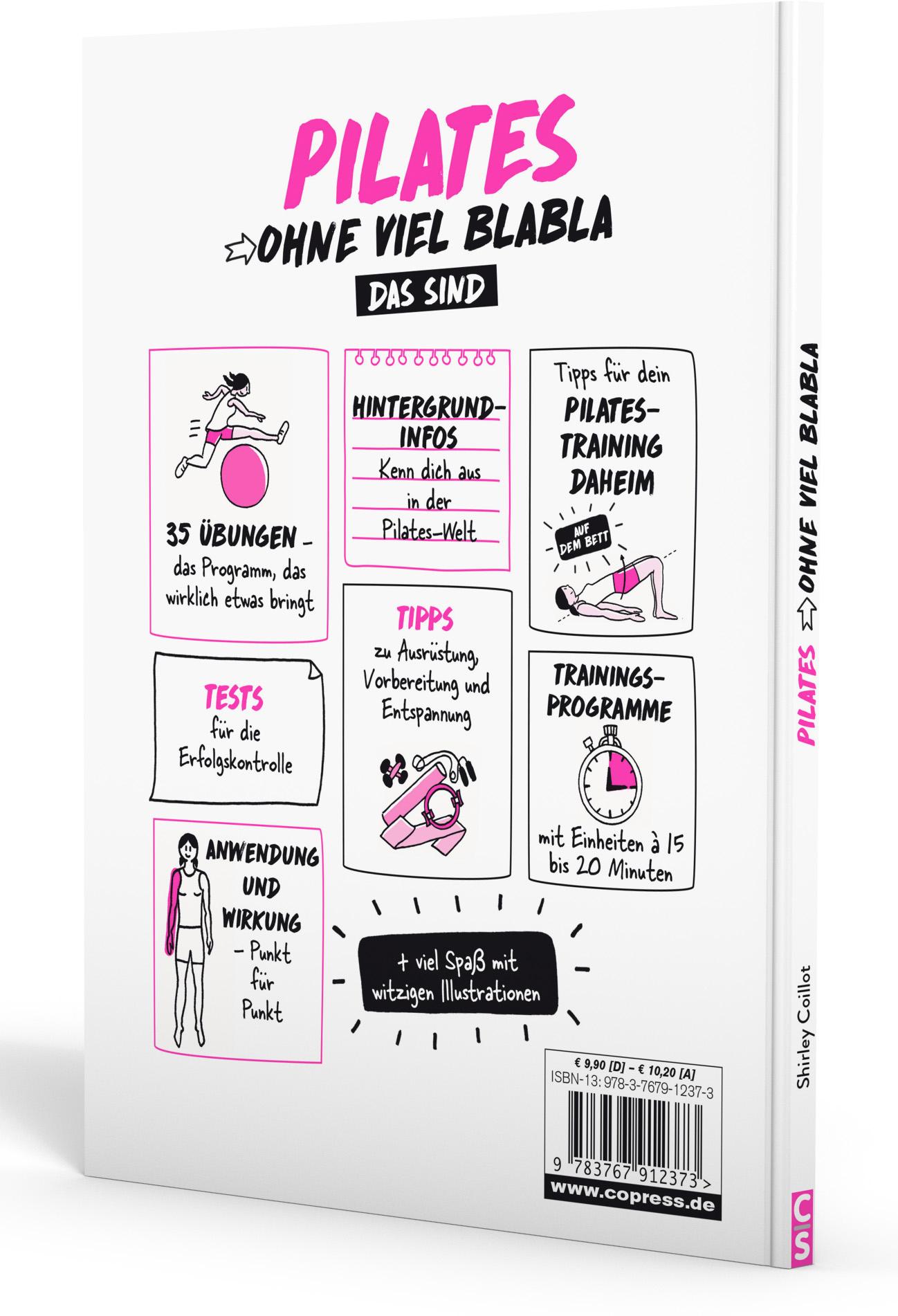 Rückseite: 9783767912373 | Pilates ohne viel Blabla | Shirley Coillot | Taschenbuch | 64 S.