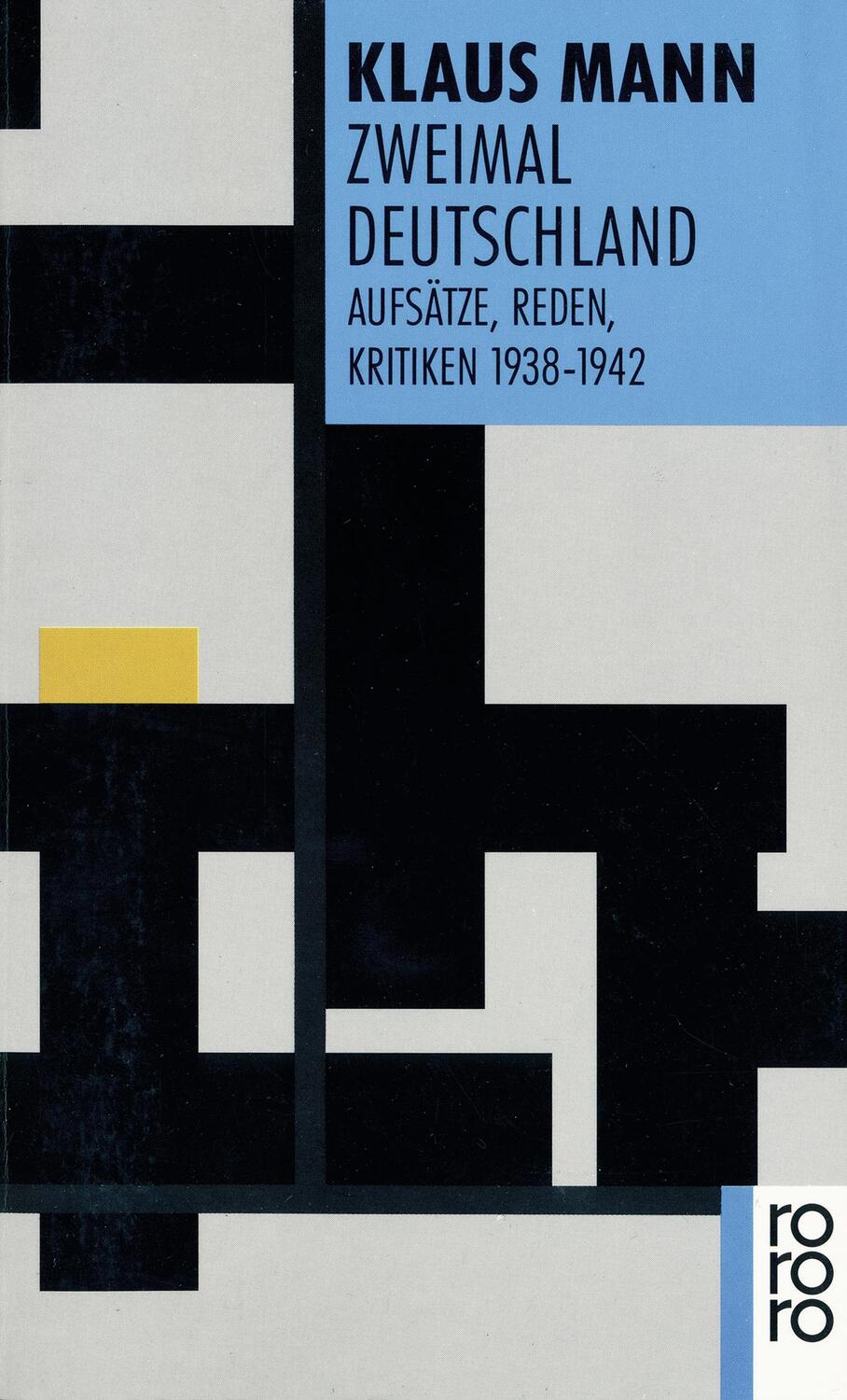 Cover: 9783499127434 | Zweimal Deutschland | Klaus Mann | Taschenbuch | 448 S. | Deutsch