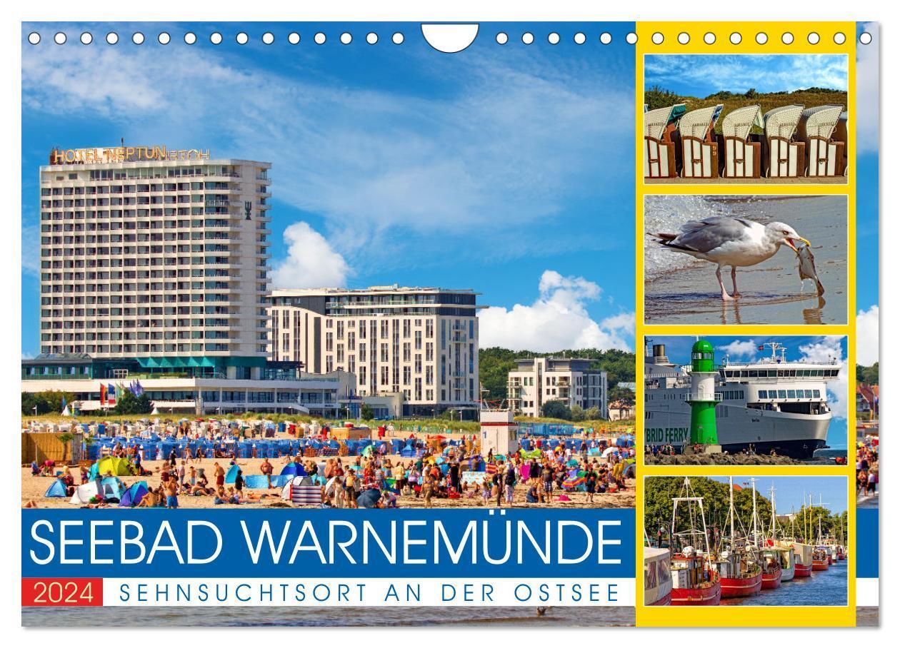 Cover: 9783383712814 | Seebad Warnemünde - Sehnsuchtsort an der Ostsee (Wandkalender 2024...