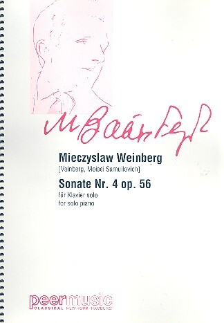 Cover: 9790501870172 | Sonate Nr.4 op.56 Klavier | Mieczyslaw Weinberg | Buch
