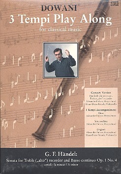 Cover: 9783905476163 | Sonata for Treble (alto) recorder and BC Op.1 No.4 | Händel | Dowani
