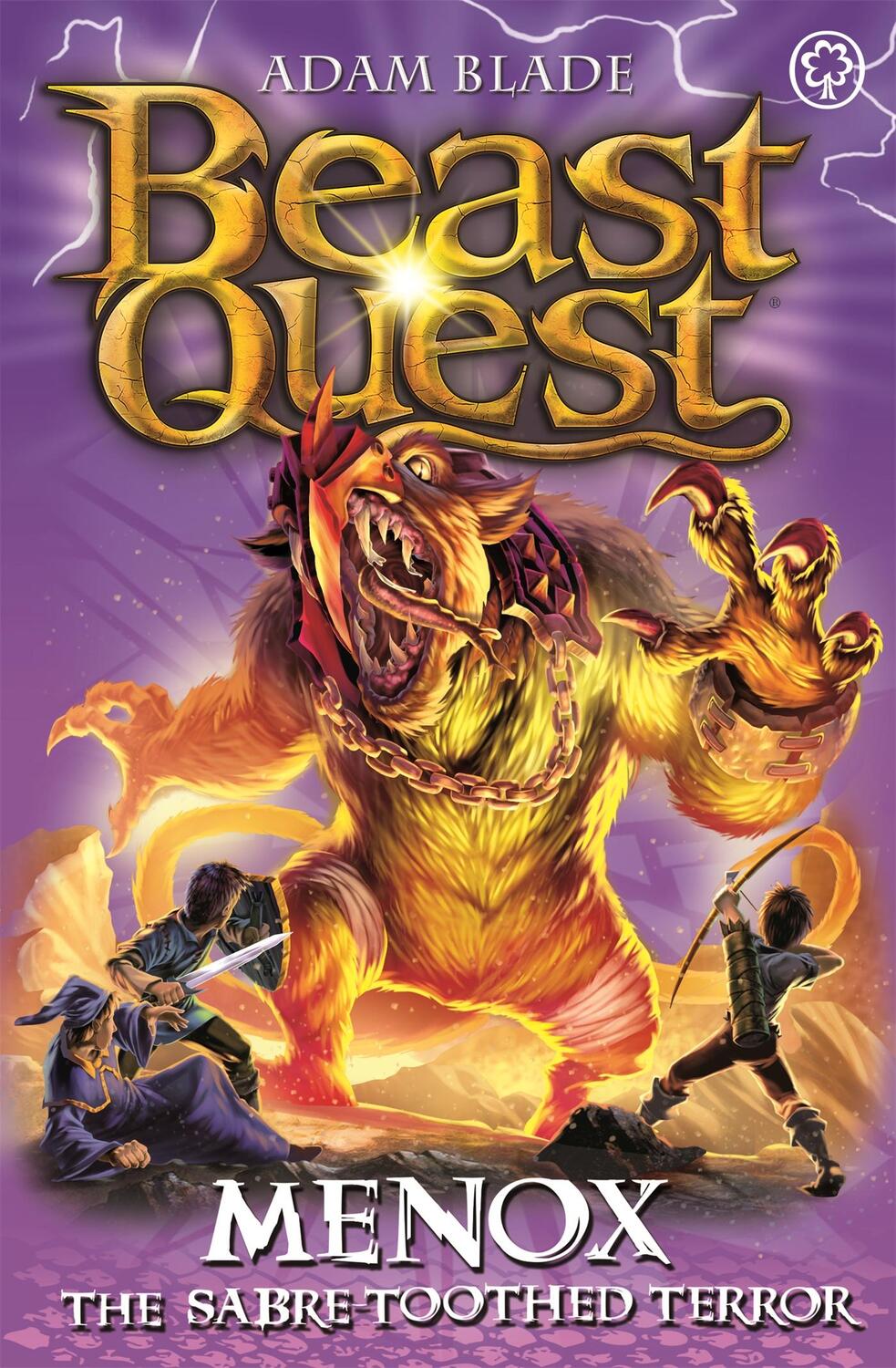 Cover: 9781408343364 | Beast Quest: Menox the Sabre-Toothed Terror | Series 22 Book 1 | Blade