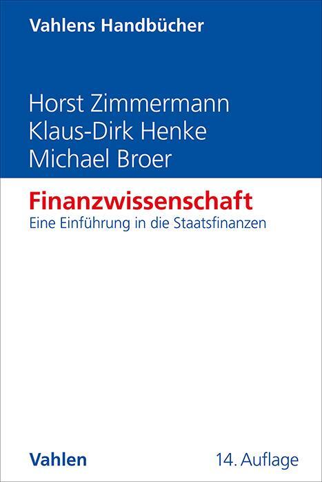 Cover: 9783800674039 | Finanzwissenschaft | Eine Einführung in die Staatsfinanzen | Buch