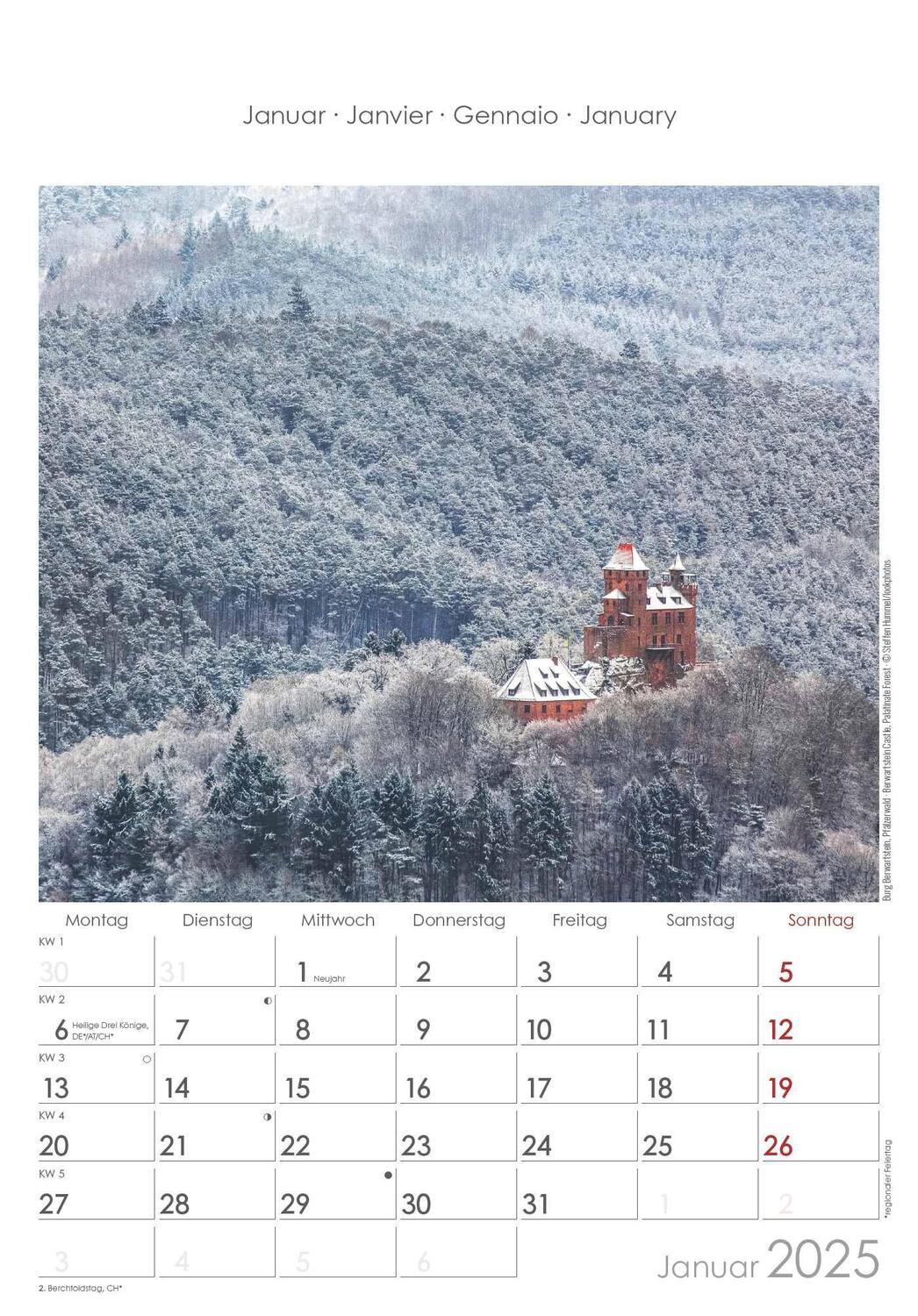 Bild: 4251732343200 | Rheinland-Pfalz 2025 - Bild-Kalender 23,7x34 cm - Regional-Kalender...