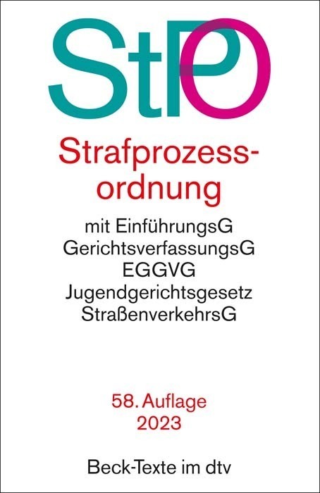 Cover: 9783423531658 | Strafprozessordnung StPO | Taschenbuch | Deutsch | 2023 | DTV
