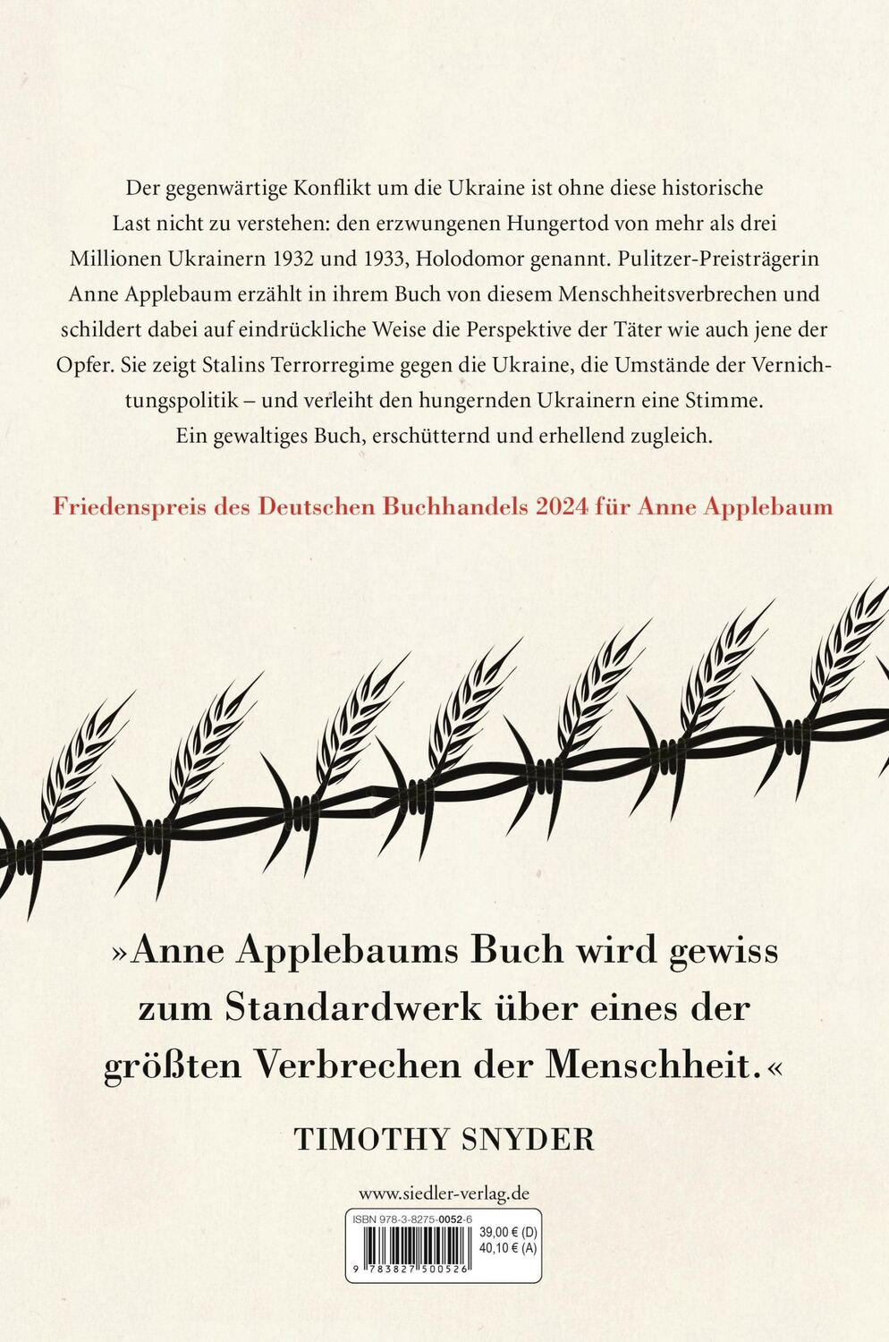 Bild: 9783827500526 | Roter Hunger | Anne Applebaum | Buch | 544 S. | Deutsch | 2019