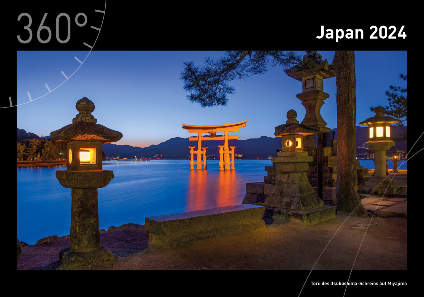 Cover: 9783968553382 | 360° Japan Premiumkalender 2024 | Jan Becke | Kalender | Spiralbindung