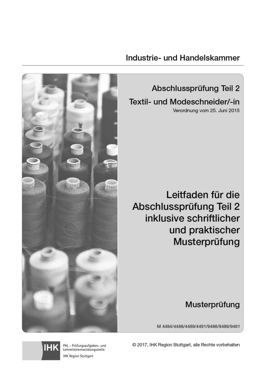 Cover: 9783958632318 | Textil- und Modeschneider/-in. Abschlussprüfung Teil 2 | Taschenbuch