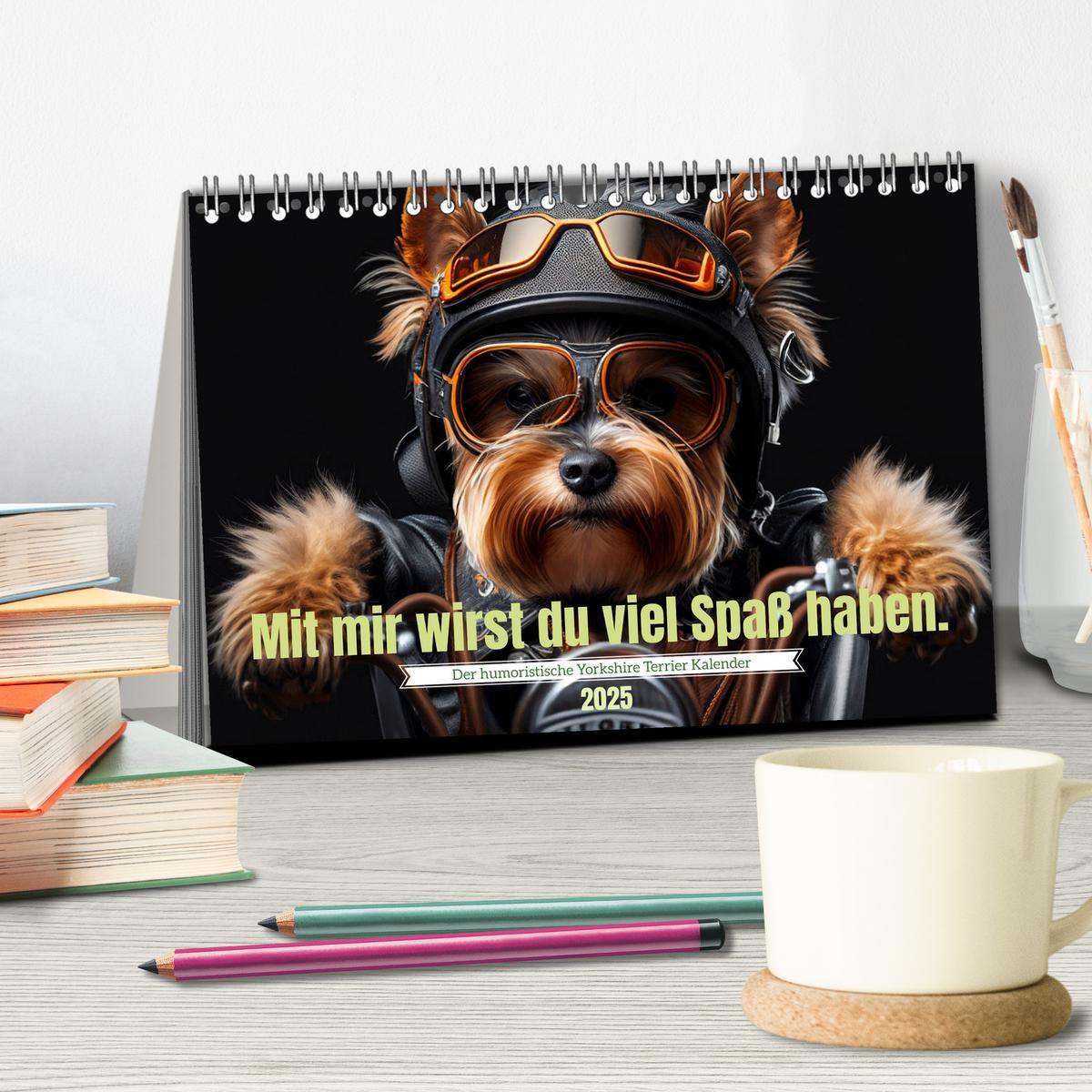 Bild: 9783383876707 | Der humoristische Yorkshire Terrier Kalender (Tischkalender 2025...