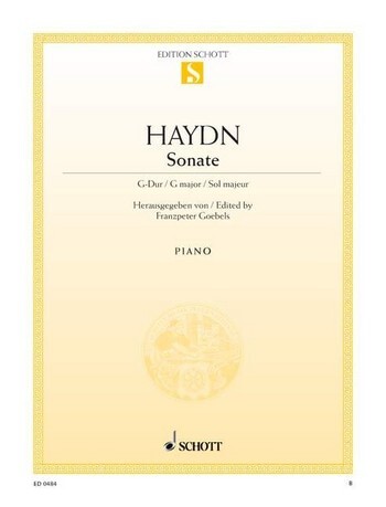 Cover: 9790001085908 | Sonate G Hob.Xvi:27 | Franz Joseph Haydn | Buch | Schott Music