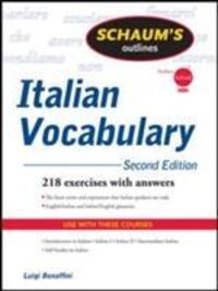 Cover: 9780071755481 | Schaum's Outline of Italian Vocabulary, Second Edition | Taschenbuch