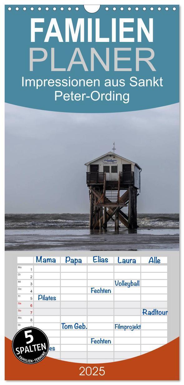 Cover: 9783457113950 | Familienplaner 2025 - Impressionen aus Sankt Peter-Ording mit 5...