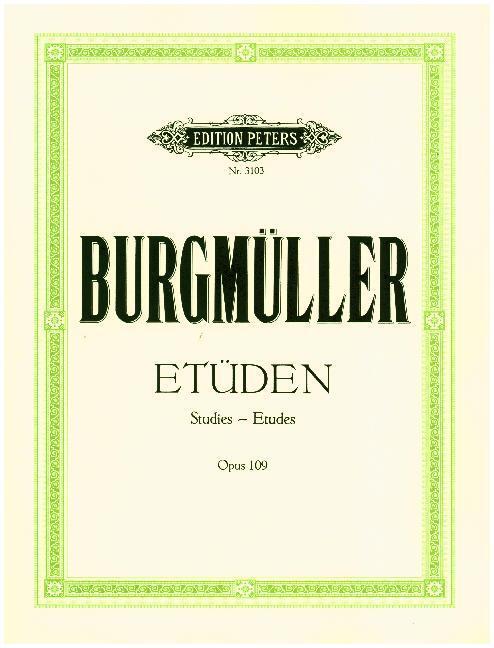 Cover: 9790014014001 | Etüden op. 109 | für Klavier | Friedrich Burgmüller | Broschüre | 2017