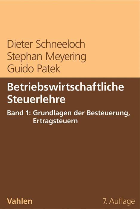 Cover: 9783800652754 | Betriebswirtschaftliche Steuerlehre Band 1: Grundlagen der...
