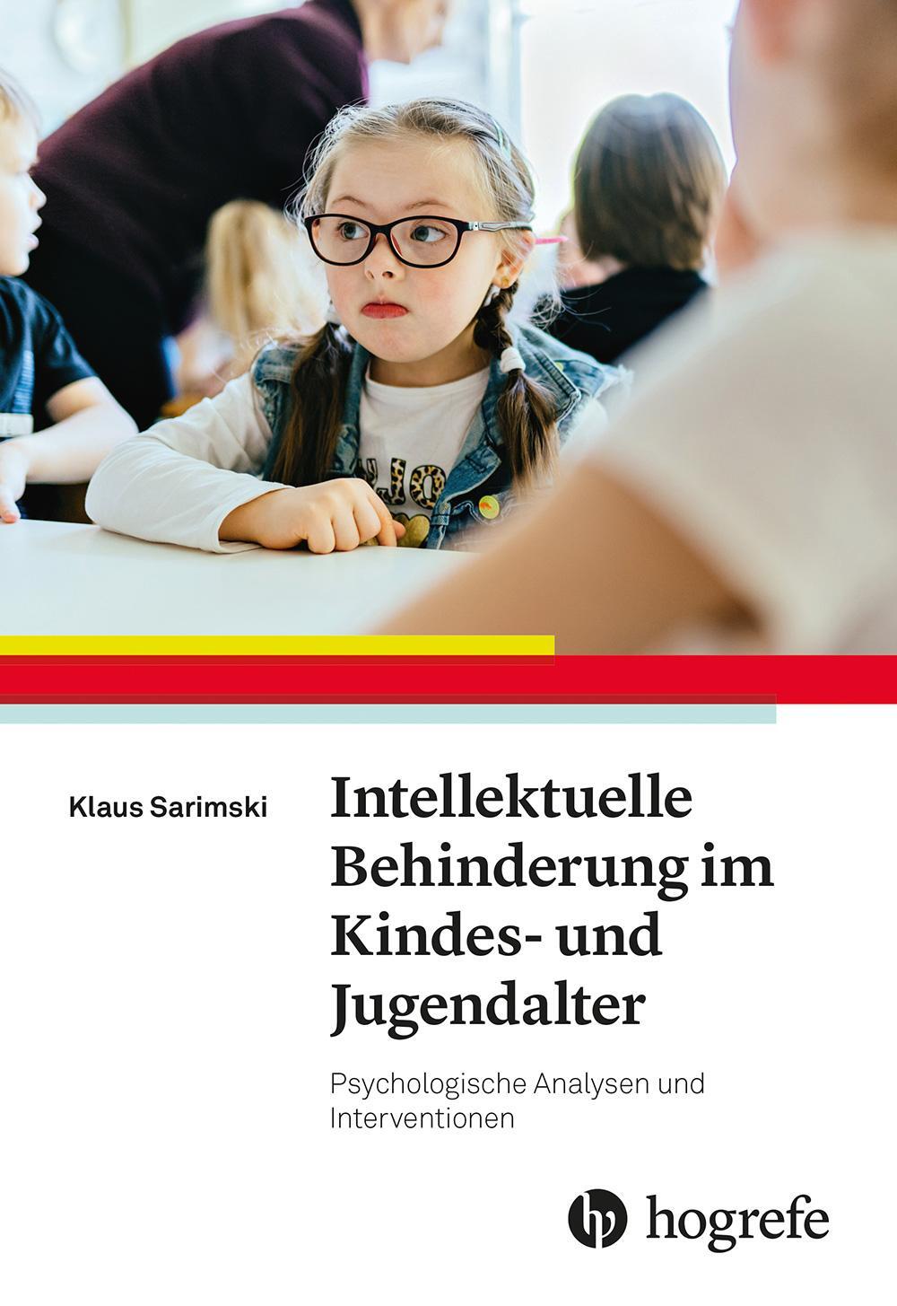 Cover: 9783801731632 | Intellektuelle Behinderung im Kindes- und Jugendalter | Klaus Sarimski