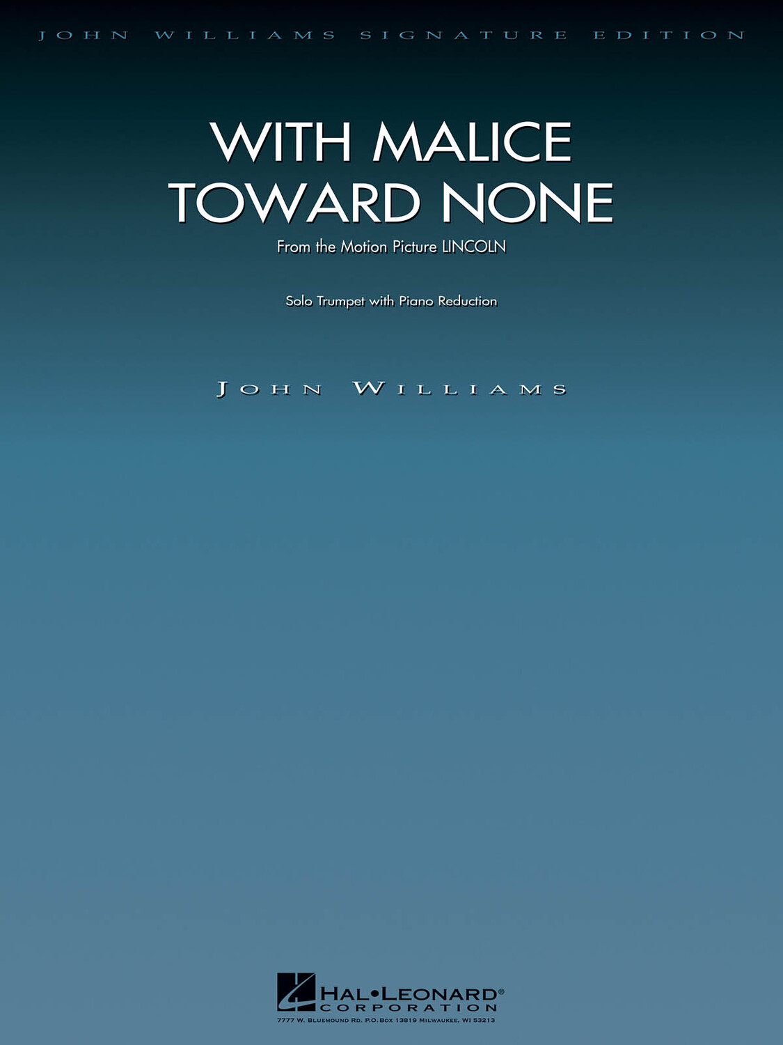 Cover: 884088948634 | With Malice Toward None (from Lincoln) | John Williams | Buch | 2013