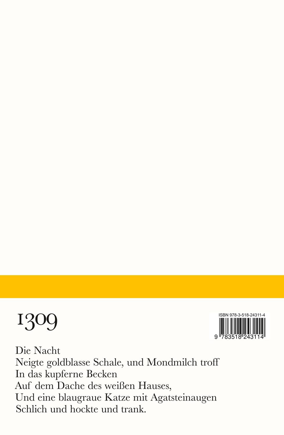 Rückseite: 9783518243114 | Welten | Gedichte | Gertrud Kolmar | Taschenbuch | Bibliothek Suhrkamp