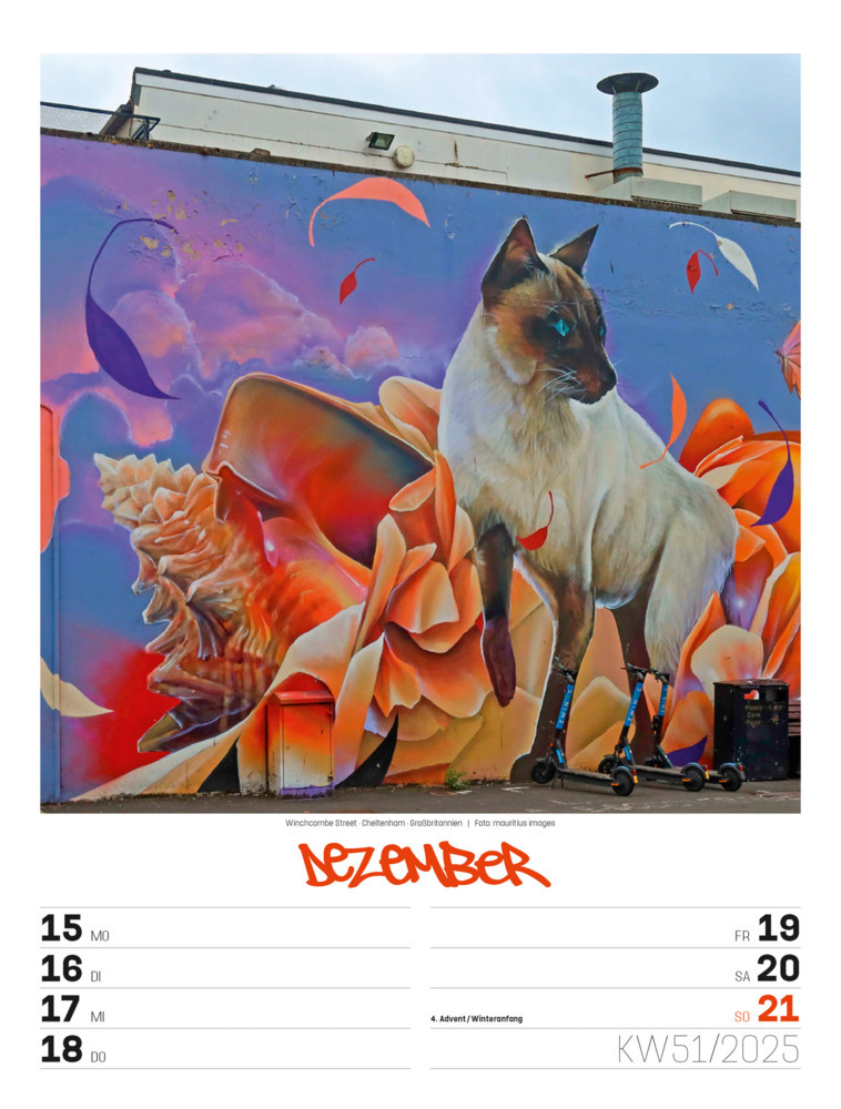 Bild: 9783838435299 | Street Art - Graffiti - Wochenplaner Kalender 2025 | Kunstverlag