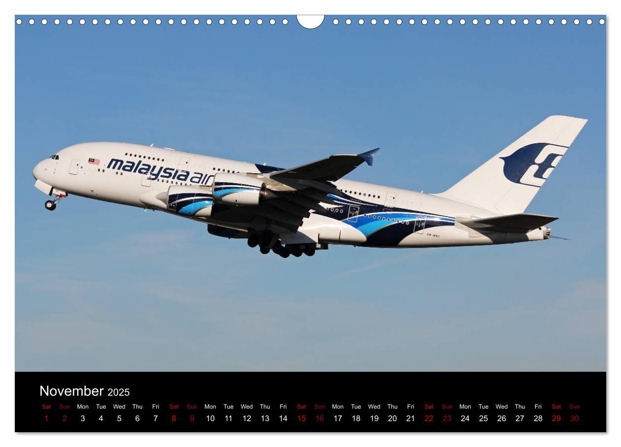 Bild: 9781325946358 | A380 SuperJumbo (Wall Calendar 2025 DIN A3 landscape), CALVENDO 12...