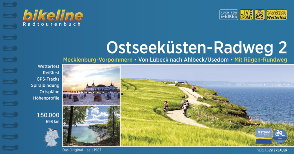 Cover: 9783711100498 | Ostseeküsten-Radweg / Ostseeküsten-Radweg 2 | Esterbauer Verlag | Buch