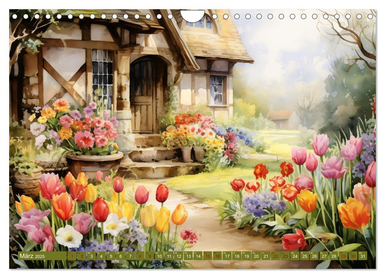 Bild: 9783383834288 | Lauschige Gartenecken (Wandkalender 2025 DIN A4 quer), CALVENDO...