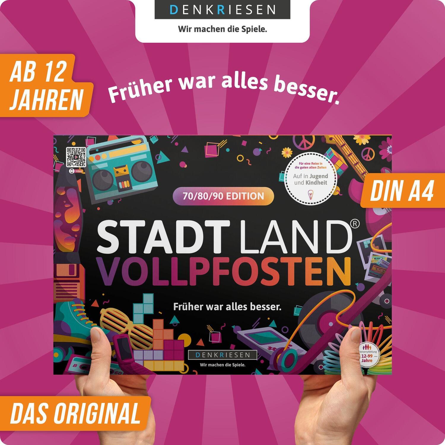 Bild: 4260528094714 | STADT LAND VOLLPFOSTEN® - 70/80/90 EDITION - "Früher war alles...